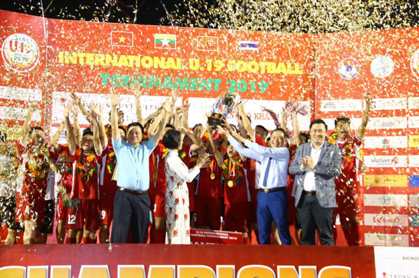 'Tiểu Công Phượng' lập công vào lưới Thái Lan, Việt Nam vô địch U.19 Quốc tế 2019 - ảnh 34