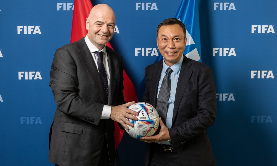 VFF - Chủ tịch FIFA chúc mừng Chủ tịch LĐBĐVN Trần Quốc Tuấn và hy vọng  bóng đá Việt Nam tiếp tục thành công