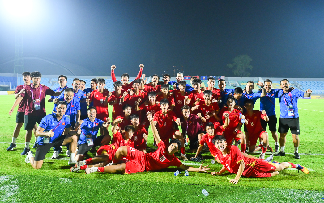 VFF - U17 Việt Nam ngược d&ograve;ng kịch t&iacute;nh, gi&agrave;nh v&eacute; v&agrave;o chung kết giải U17  Đ&ocirc;ng Nam &Aacute; 2026